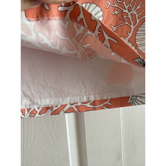 Skirtin Around Womens 10 Coral Pink Shell‎ Skirt Coastal Vacation - Picture 3 of 3